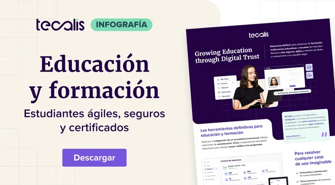 Infografía: Educación y formación - Estudiantes ágiles, seguros certificados 