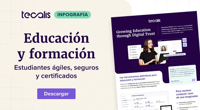 Infografía: Educación y formación - Estudiantes ágiles, seguros certificados 