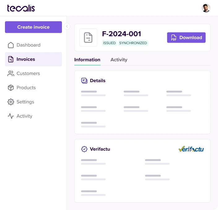 Create and issue e-invoices