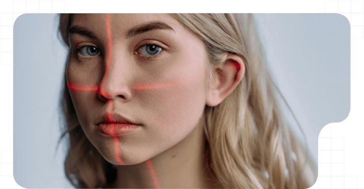 girl doing a identity verification