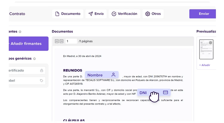 Sign a word document with electronic signature