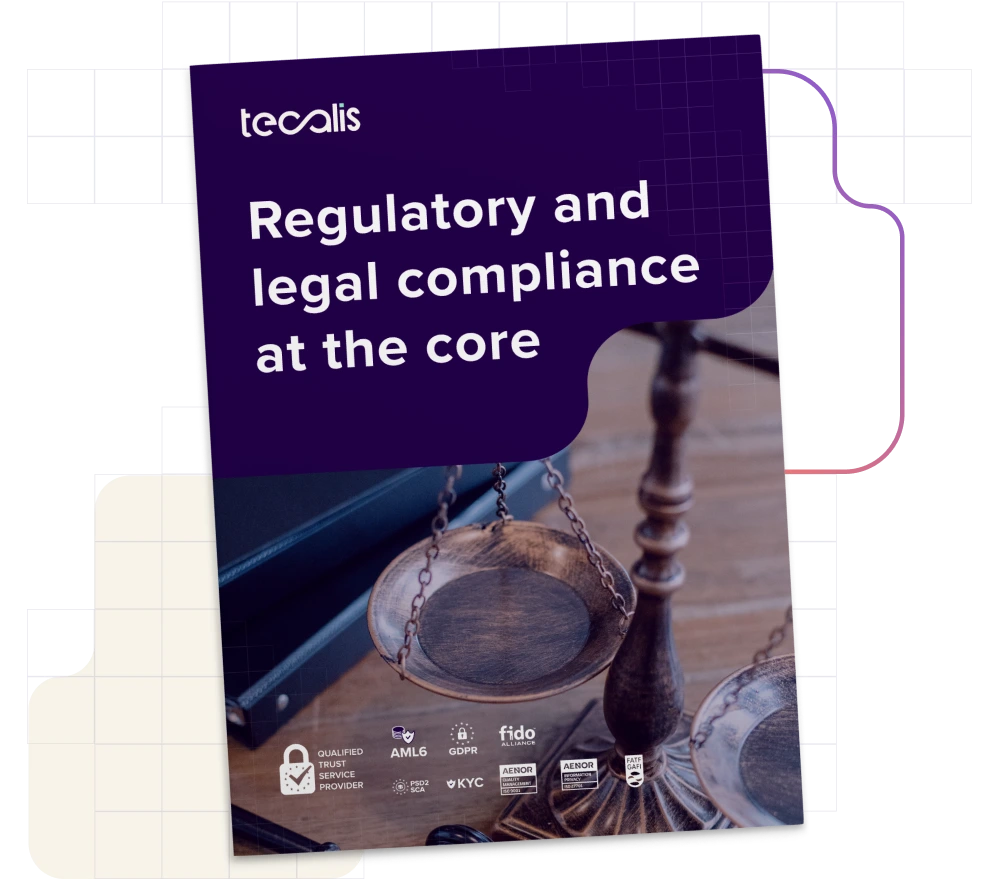 Cover of brochure legal compliance Tecalis